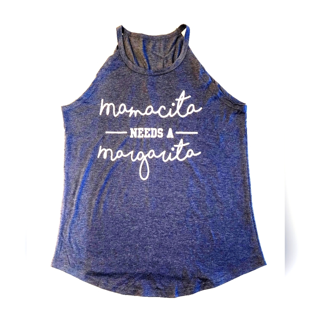 "Mamacita Needs A Margarita" Tank Top Graphic Tee.